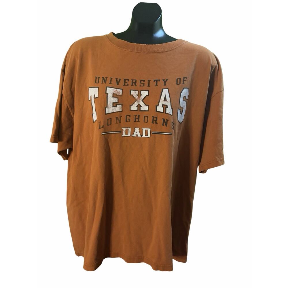 University of Texas Longhorns Dad T Shirt Mens XL Orange NCAA College Football